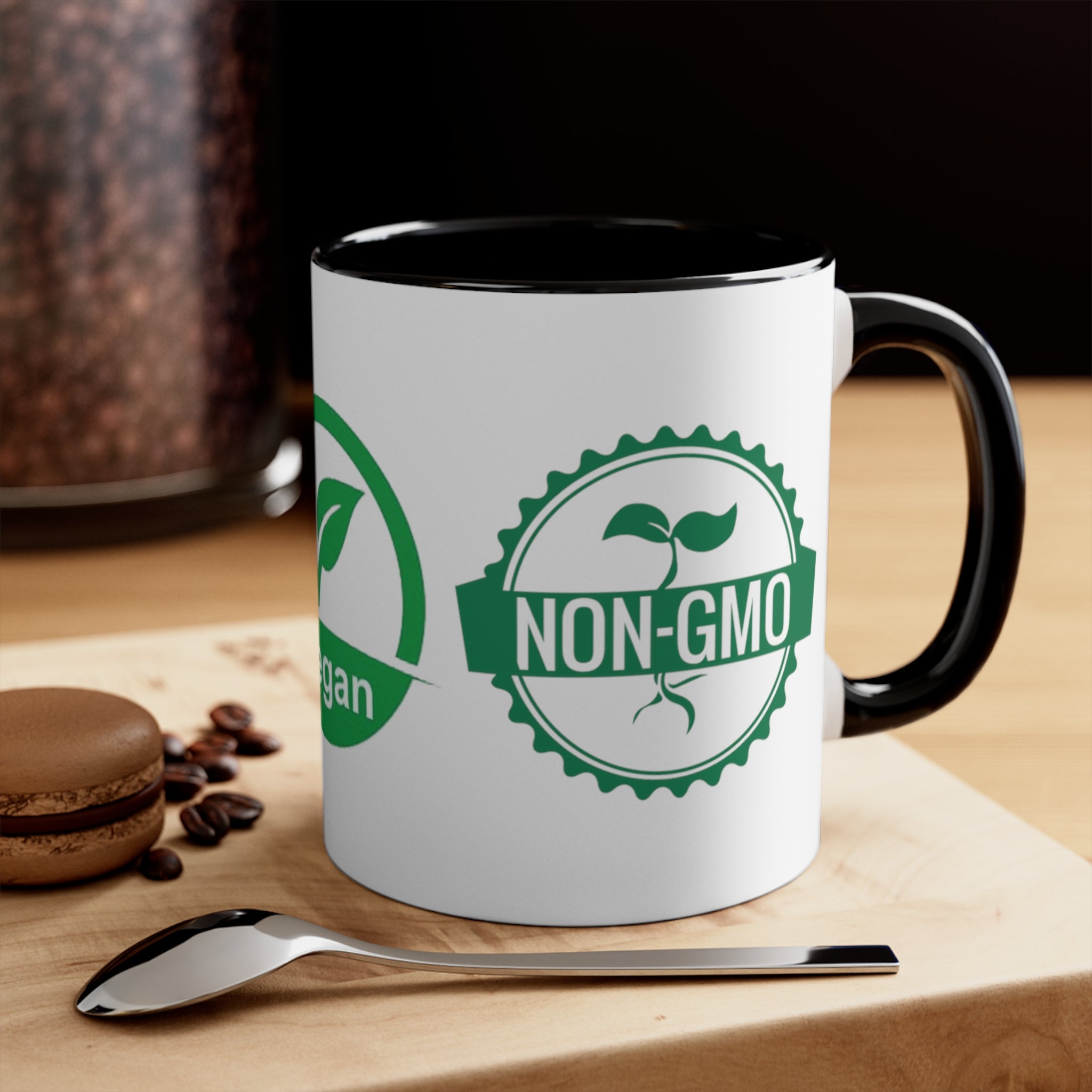 USDA Organic Vegan Non-GMO Accent Coffee Mug, 11oz
