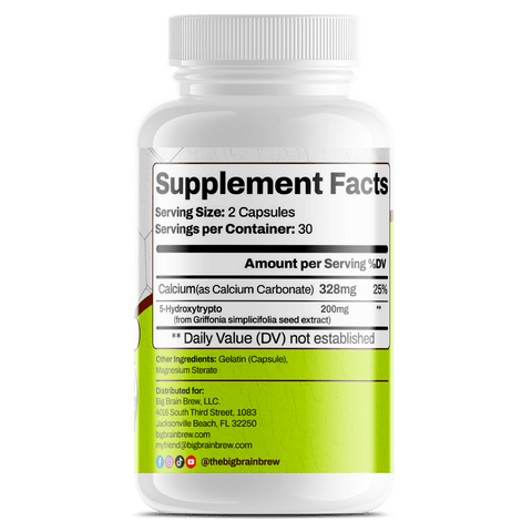 5 - HTP (Hydroxytryptophan) - Big Brain Brew