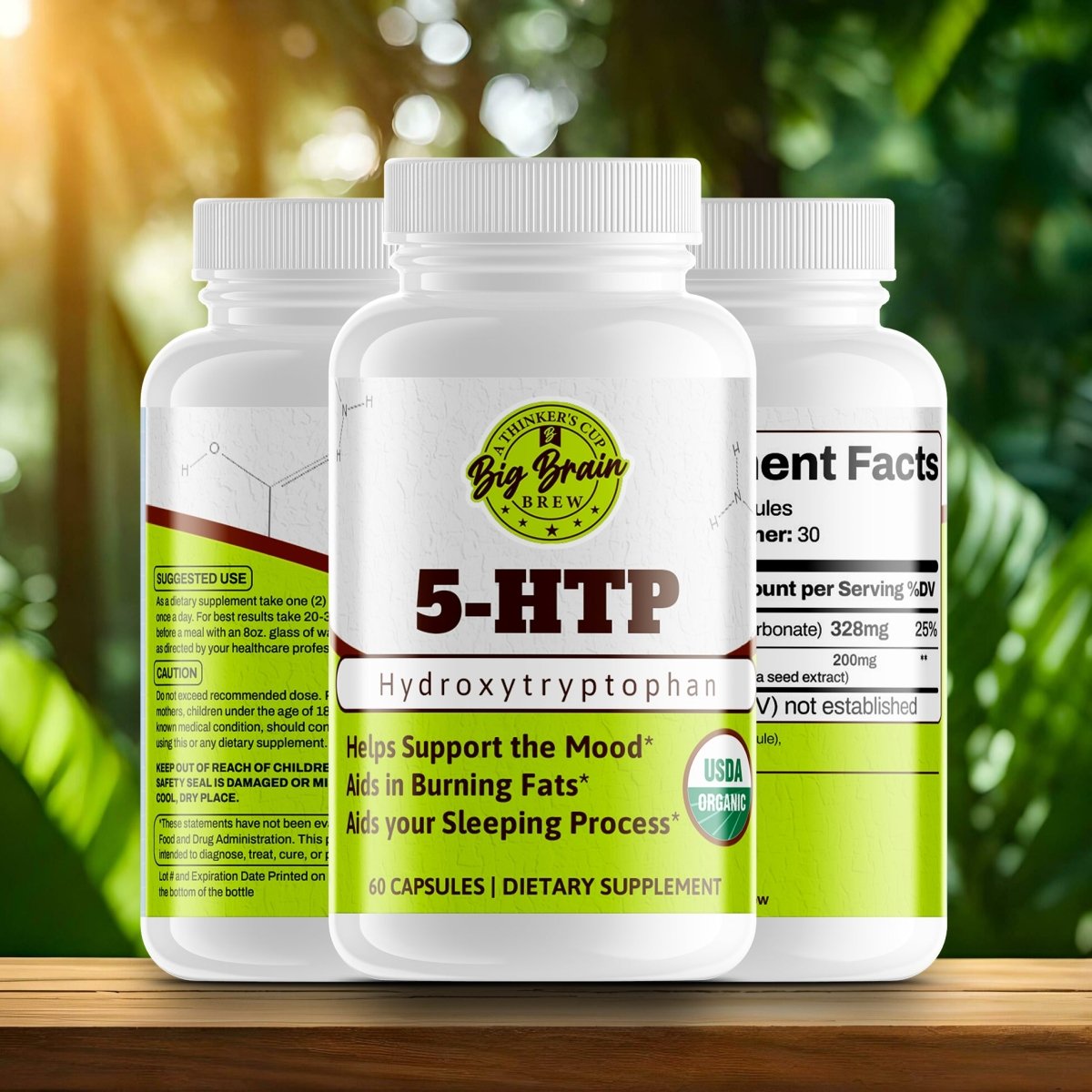 5 - HTP (Hydroxytryptophan) - Big Brain Brew