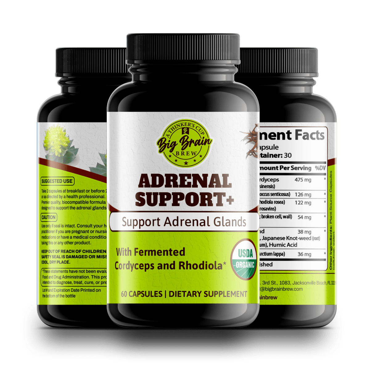 Adrenal Support+ (Fermented Support Elixir) - Big Brain Brew