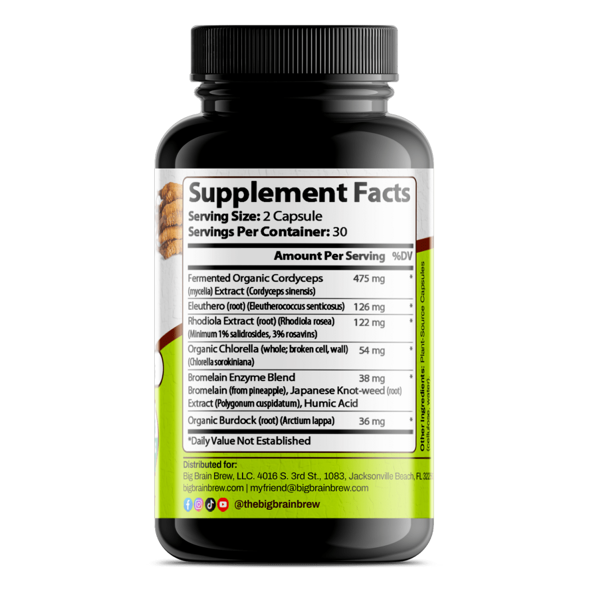 Adrenal Support+ (Fermented Support Elixir) - Big Brain Brew