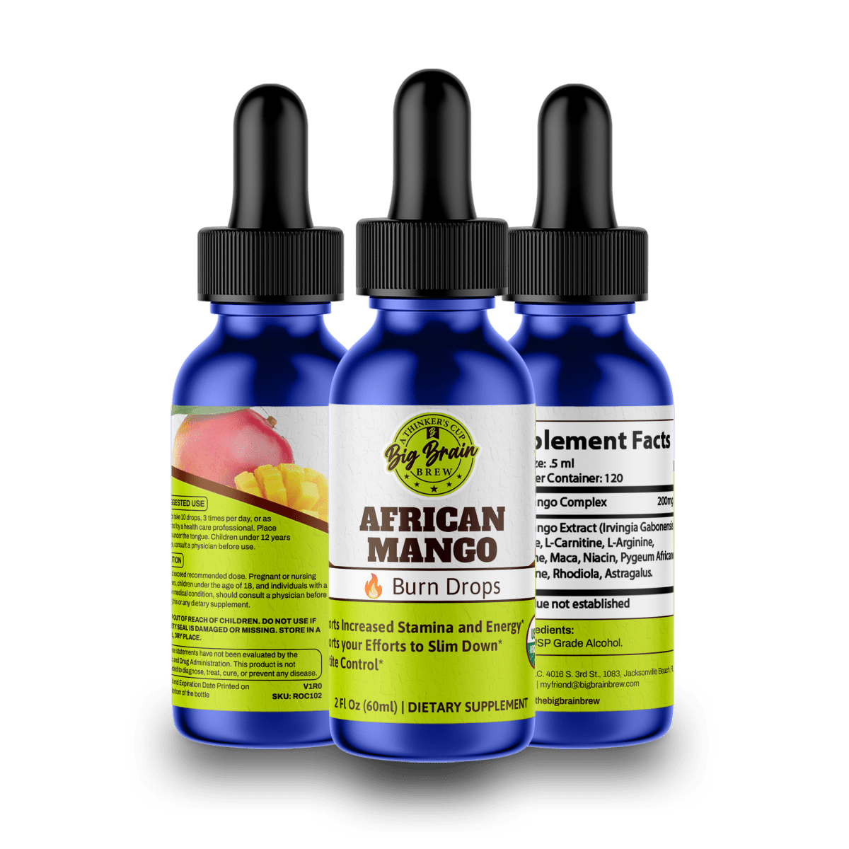 African Mango Burn Drops (Earth's Vitality) - Big Brain Brew