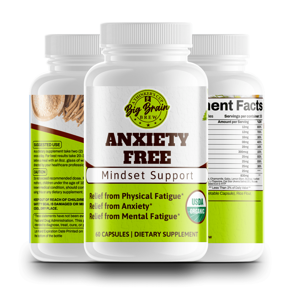 Anxiety Free (Mindset Support) - Big Brain Brew