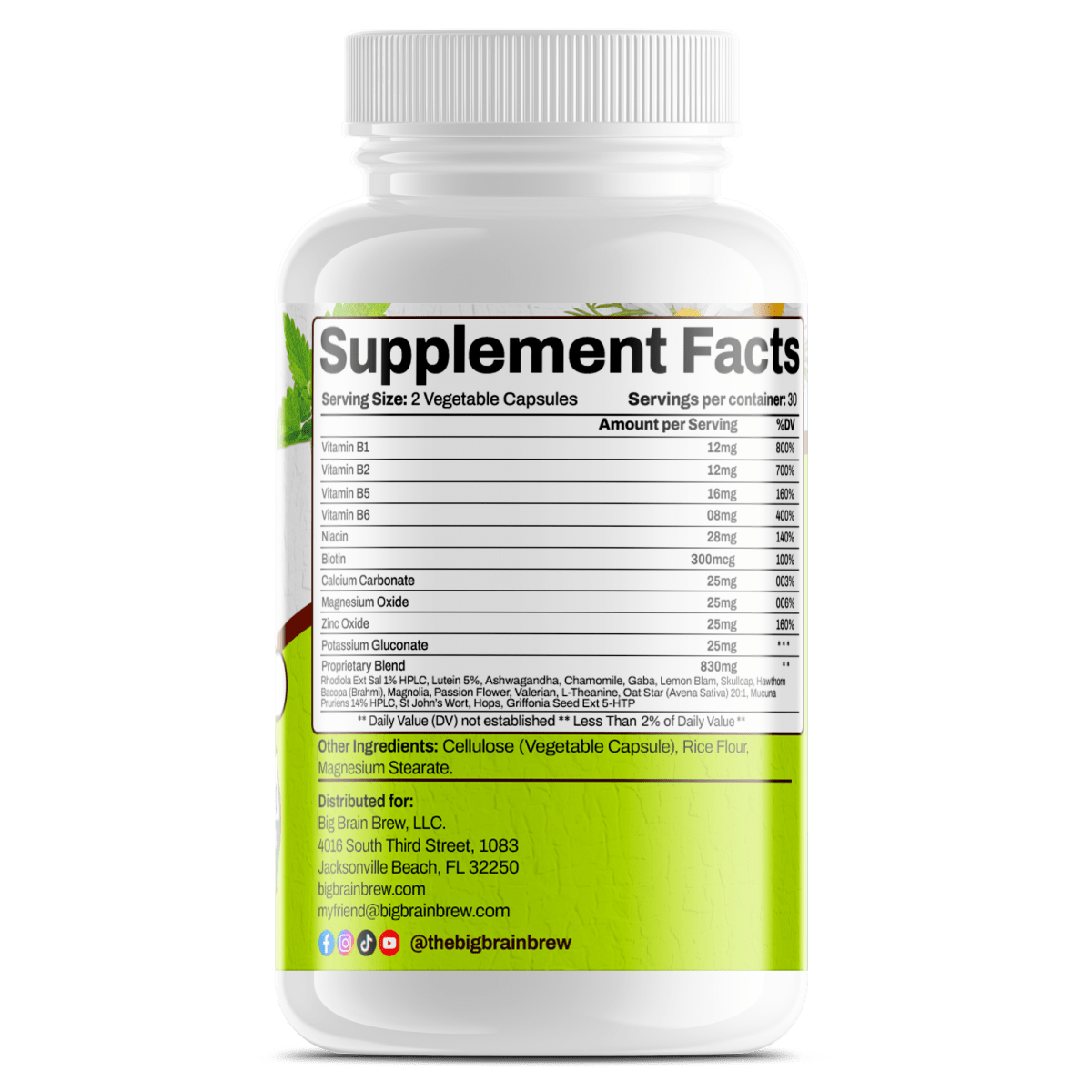 Anxiety Free (Mindset Support) - Big Brain Brew