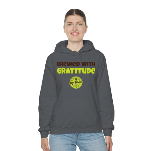 Brewed with Gratitude Unisex Heavy Blend™ Hooded Sweatshirt - Big Brain Brew