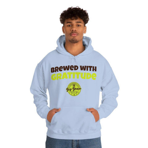 Brewed with Gratitude Unisex Heavy Blend™ Hooded Sweatshirt - Big Brain Brew