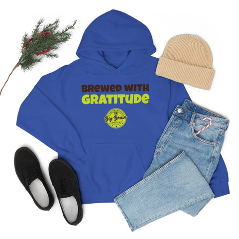 Brewed with Gratitude Unisex Heavy Blend™ Hooded Sweatshirt - Big Brain Brew