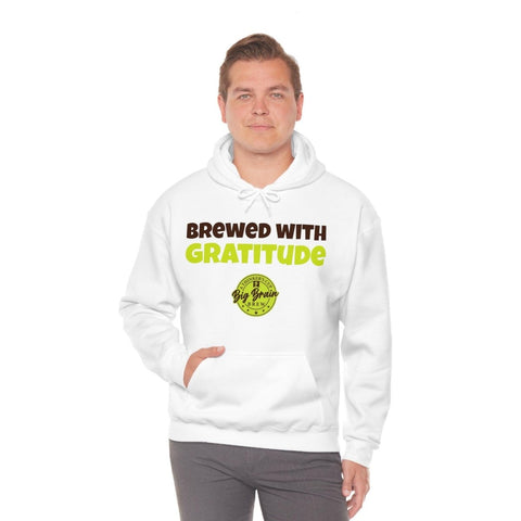 Brewed with Gratitude Unisex Heavy Blend™ Hooded Sweatshirt - Big Brain Brew