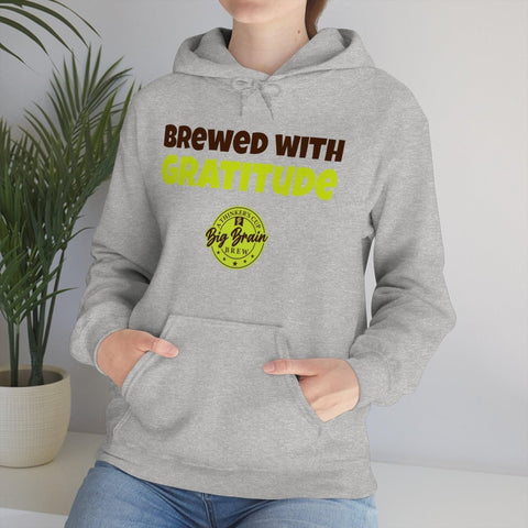 Brewed with Gratitude Unisex Heavy Blend™ Hooded Sweatshirt - Big Brain Brew
