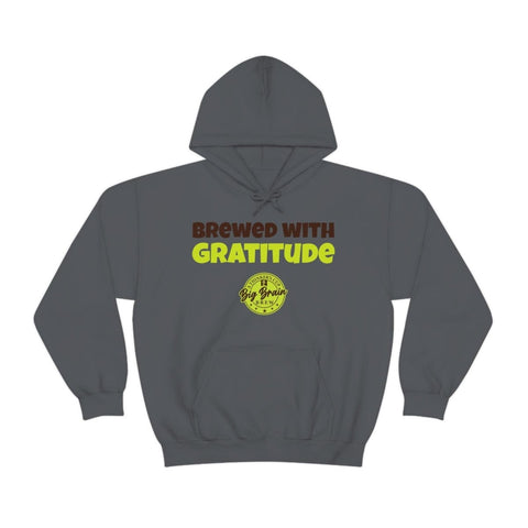 Brewed with Gratitude Unisex Heavy Blend™ Hooded Sweatshirt - Big Brain Brew