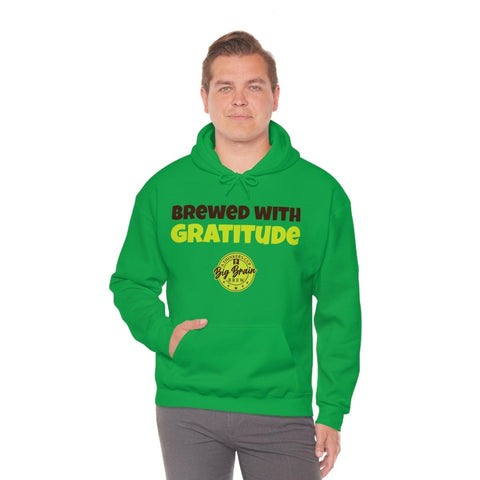 Brewed with Gratitude Unisex Heavy Blend™ Hooded Sweatshirt - Big Brain Brew