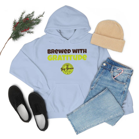 Brewed with Gratitude Unisex Heavy Blend™ Hooded Sweatshirt - Big Brain Brew