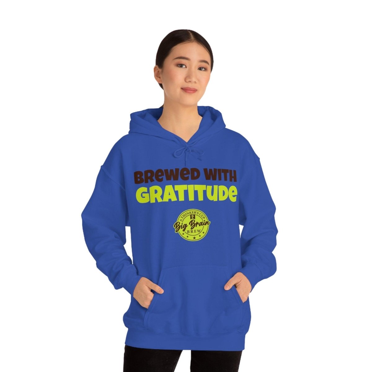 Brewed with Gratitude Unisex Heavy Blend™ Hooded Sweatshirt - Big Brain Brew