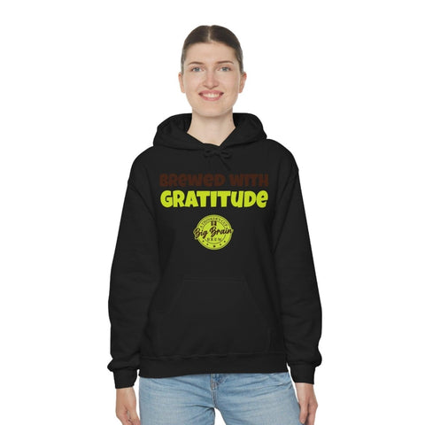 Brewed with Gratitude Unisex Heavy Blend™ Hooded Sweatshirt - Big Brain Brew