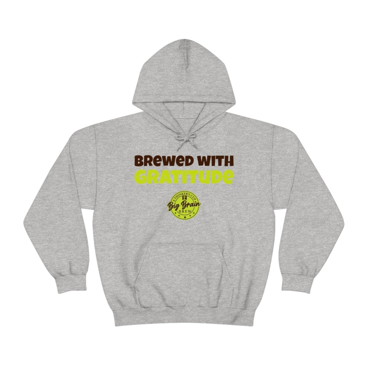 Brewed with Gratitude Unisex Heavy Blend™ Hooded Sweatshirt - Big Brain Brew