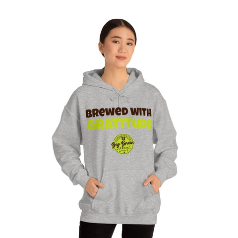 Brewed with Gratitude Unisex Heavy Blend™ Hooded Sweatshirt - Big Brain Brew