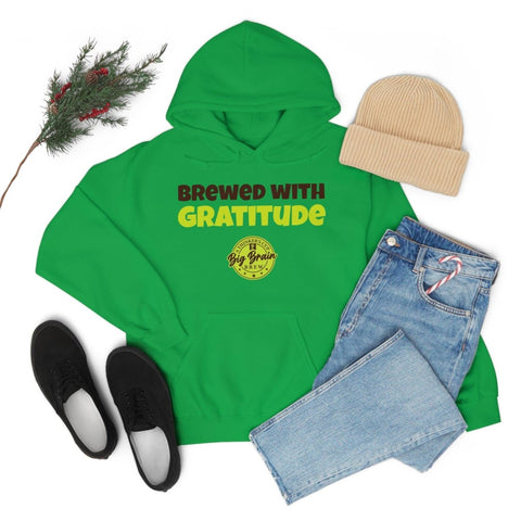 Brewed with Gratitude Unisex Heavy Blend™ Hooded Sweatshirt - Big Brain Brew