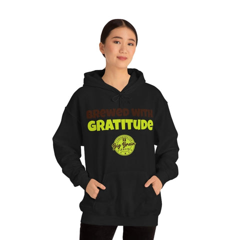 Brewed with Gratitude Unisex Heavy Blend™ Hooded Sweatshirt - Big Brain Brew