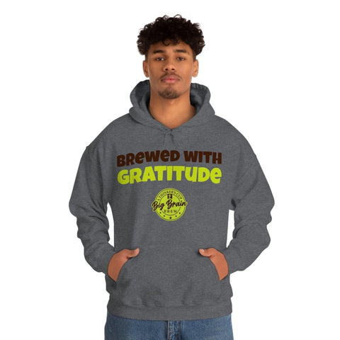 Brewed with Gratitude Unisex Heavy Blend™ Hooded Sweatshirt - Big Brain Brew