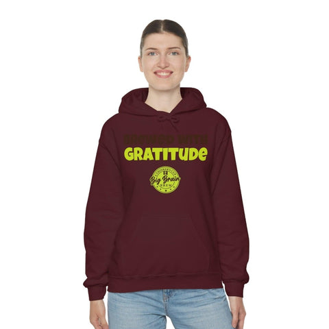 Brewed with Gratitude Unisex Heavy Blend™ Hooded Sweatshirt - Big Brain Brew