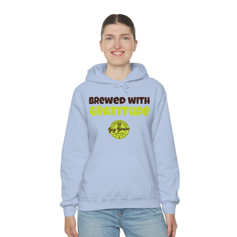 Brewed with Gratitude Unisex Heavy Blend™ Hooded Sweatshirt - Big Brain Brew