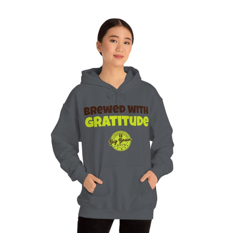 Brewed with Gratitude Unisex Heavy Blend™ Hooded Sweatshirt - Big Brain Brew