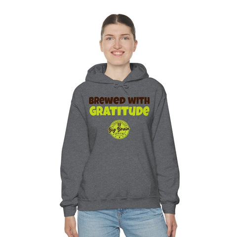 Brewed with Gratitude Unisex Heavy Blend™ Hooded Sweatshirt - Big Brain Brew