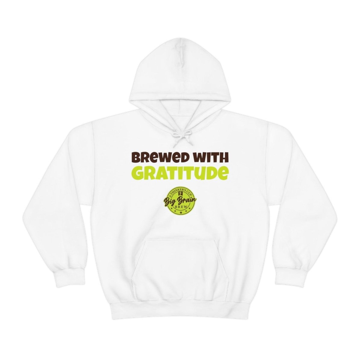 Brewed with Gratitude Unisex Heavy Blend™ Hooded Sweatshirt - Big Brain Brew