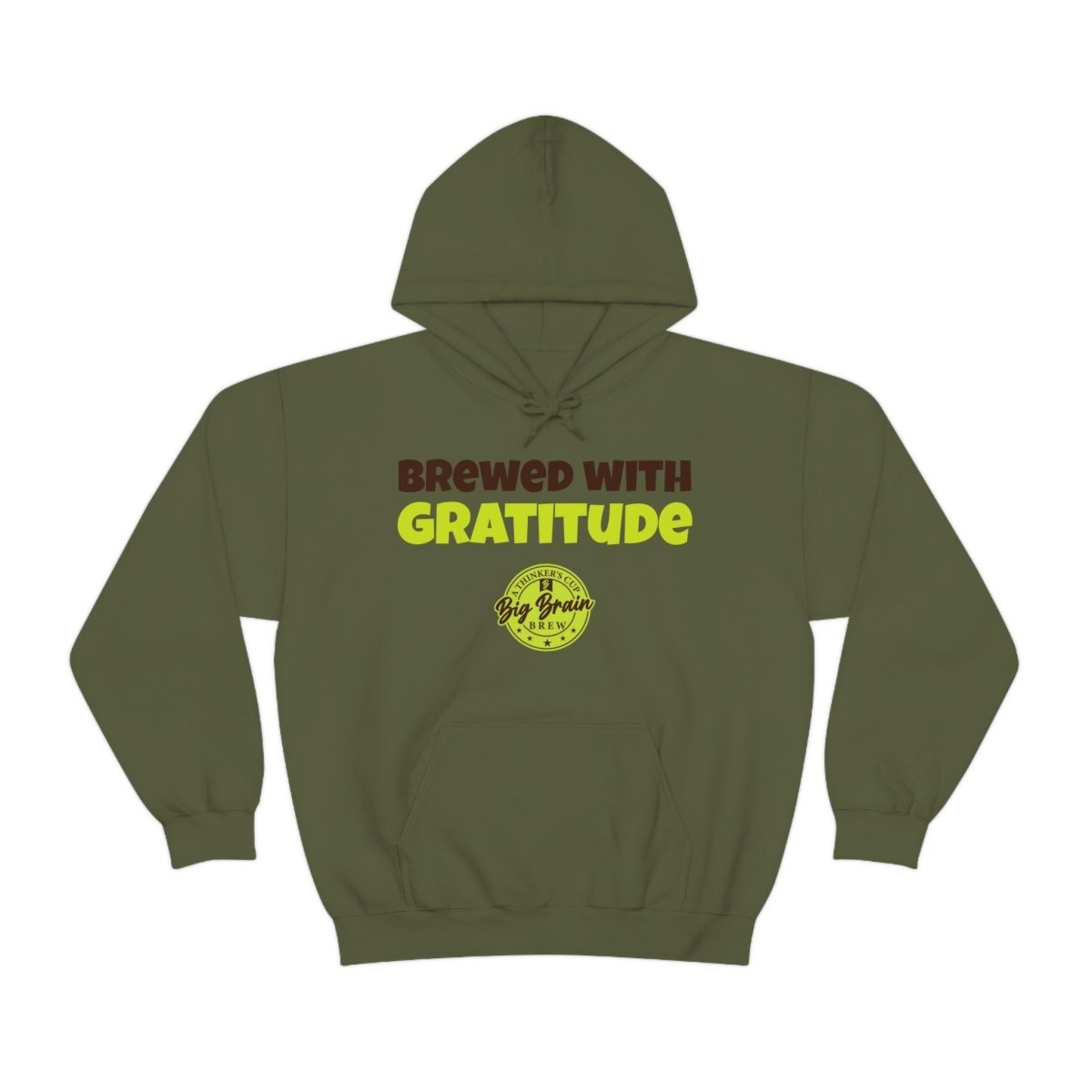Brewed with Gratitude Unisex Heavy Blend™ Hooded Sweatshirt - Big Brain Brew