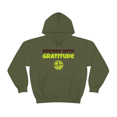Brewed with Gratitude Unisex Heavy Blend™ Hooded Sweatshirt - Big Brain Brew