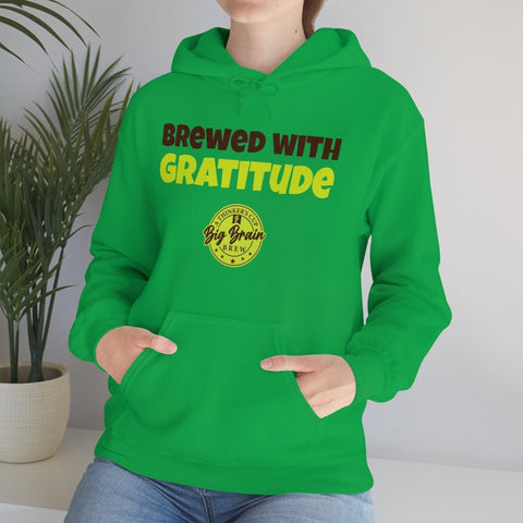Brewed with Gratitude Unisex Heavy Blend™ Hooded Sweatshirt - Big Brain Brew