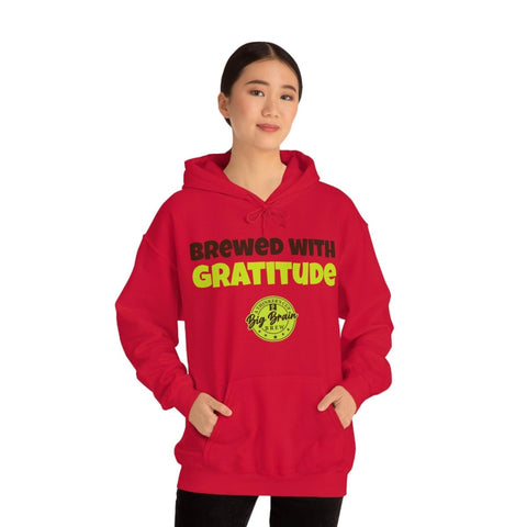 Brewed with Gratitude Unisex Heavy Blend™ Hooded Sweatshirt - Big Brain Brew