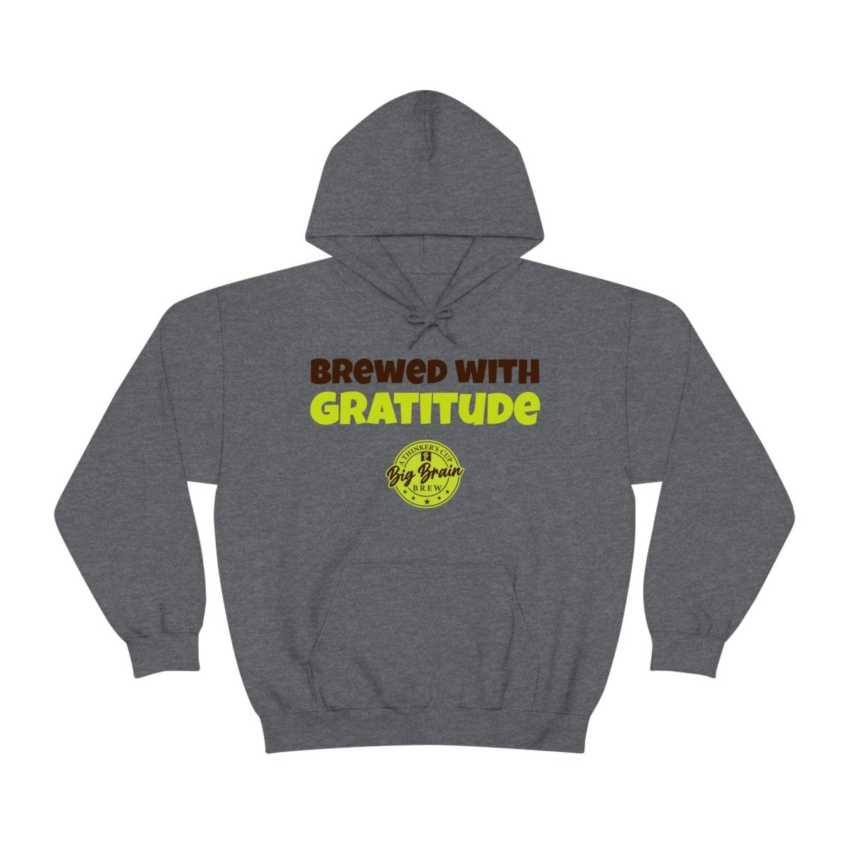 Brewed with Gratitude Unisex Heavy Blend™ Hooded Sweatshirt - Big Brain Brew