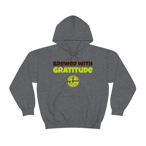 Brewed with Gratitude Unisex Heavy Blend™ Hooded Sweatshirt - Big Brain Brew