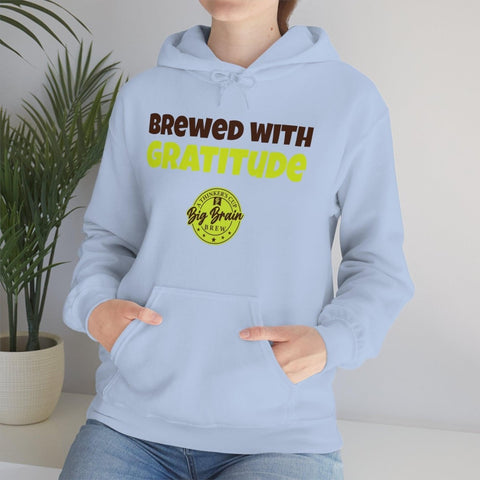 Brewed with Gratitude Unisex Heavy Blend™ Hooded Sweatshirt - Big Brain Brew