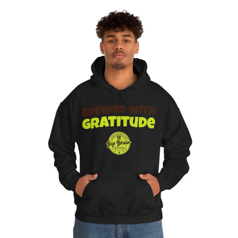 Brewed with Gratitude Unisex Heavy Blend™ Hooded Sweatshirt - Big Brain Brew