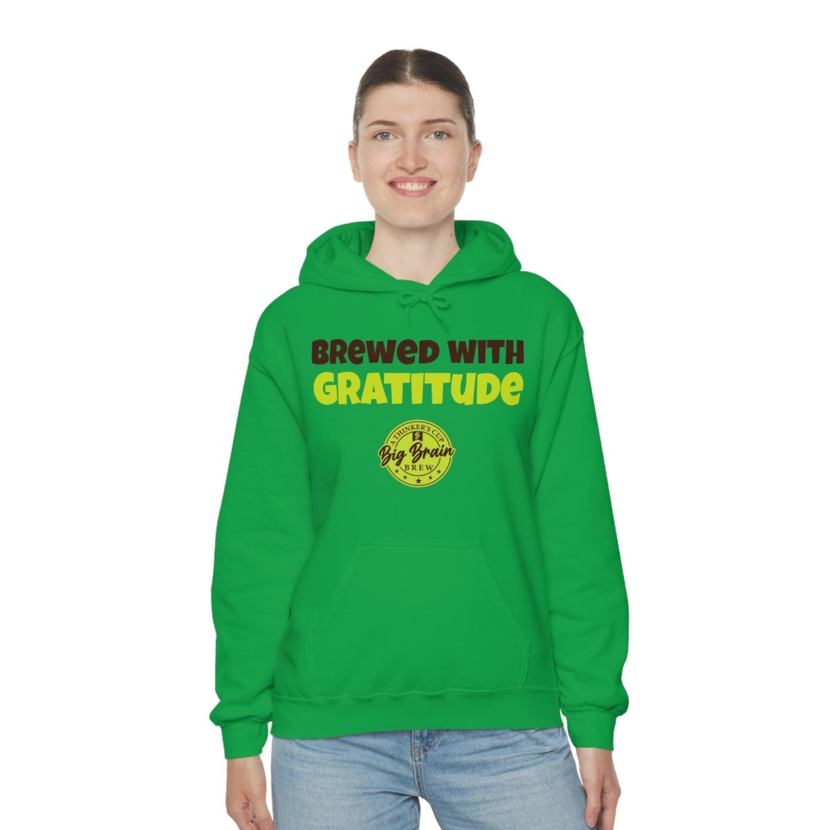 Brewed with Gratitude Unisex Heavy Blend™ Hooded Sweatshirt - Big Brain Brew