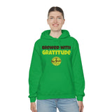 Brewed with Gratitude Unisex Heavy Blend™ Hooded Sweatshirt - Big Brain Brew