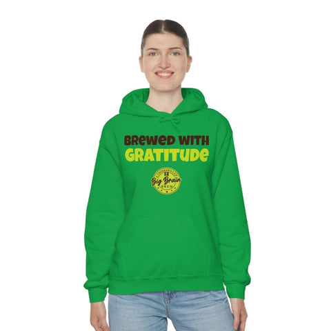 Brewed with Gratitude Unisex Heavy Blend™ Hooded Sweatshirt - Big Brain Brew