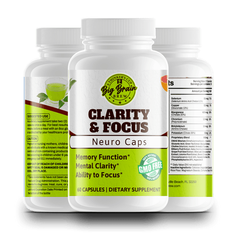 Clarity & Focus Capsules (Neurotropic) - Big Brain Brew