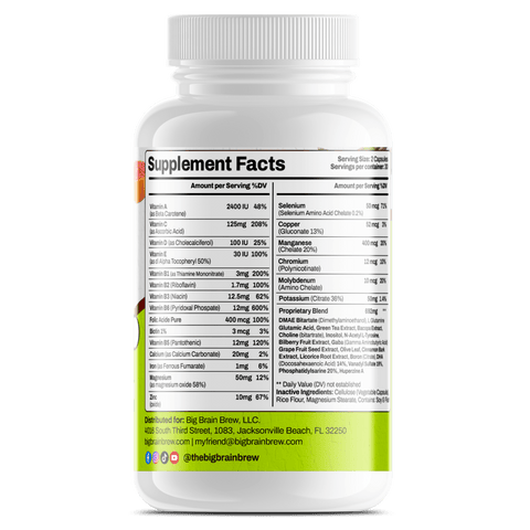 Clarity & Focus Capsules (Neurotropic) - Big Brain Brew