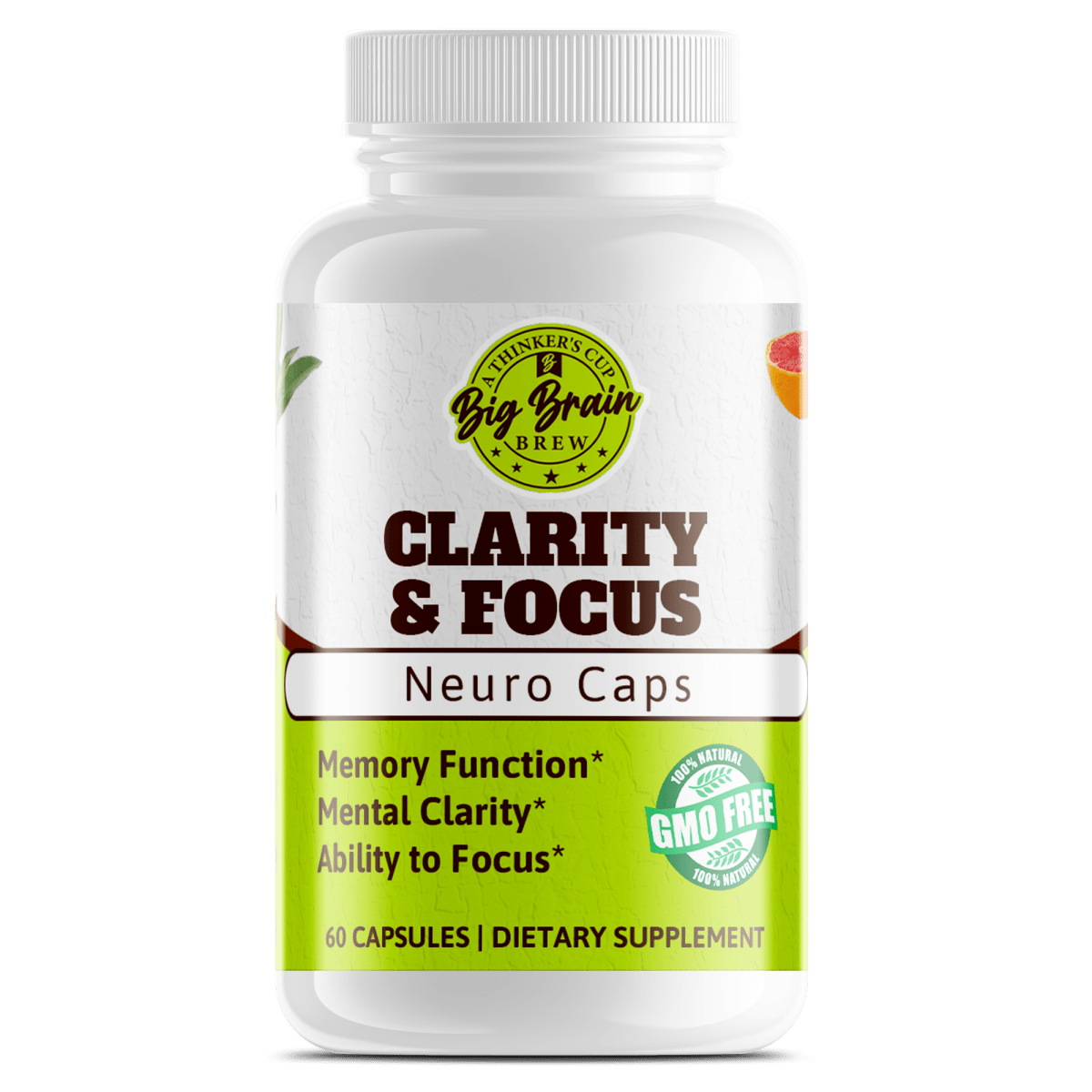 Clarity & Focus Capsules (Neurotropic) - Big Brain Brew