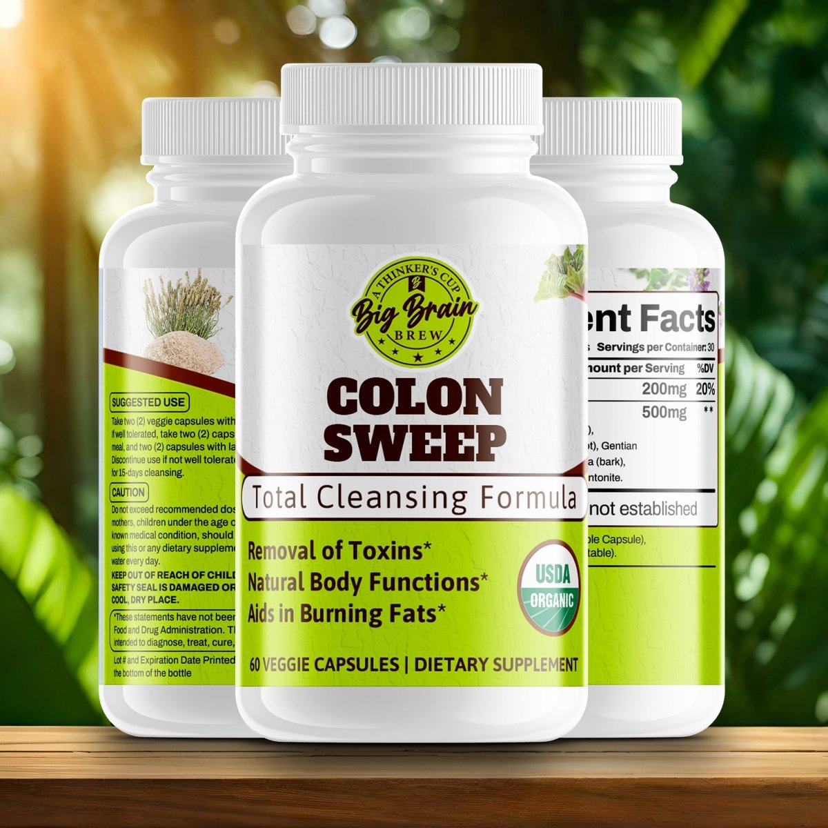 Colon Cleanse (Organic Preparation for Fasting) - Big Brain Brew