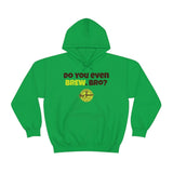 Do You Even BREW, Bro? Unisex Heavy Blend™ Hooded Sweatshirt - Big Brain Brew
