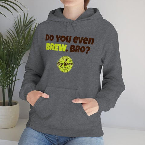 Do You Even BREW, Bro? Unisex Heavy Blend™ Hooded Sweatshirt - Big Brain Brew
