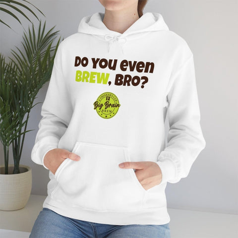 Do You Even BREW, Bro? Unisex Heavy Blend™ Hooded Sweatshirt - Big Brain Brew