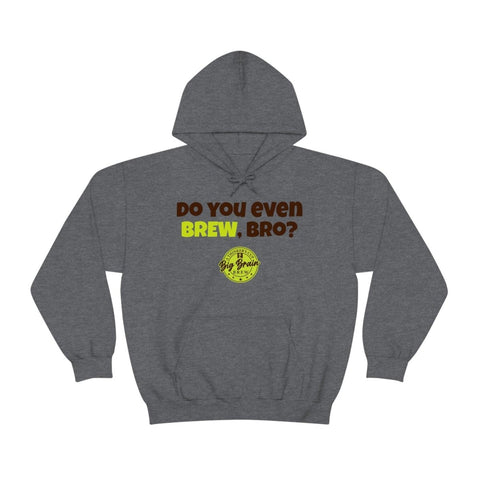 Do You Even BREW, Bro? Unisex Heavy Blend™ Hooded Sweatshirt - Big Brain Brew