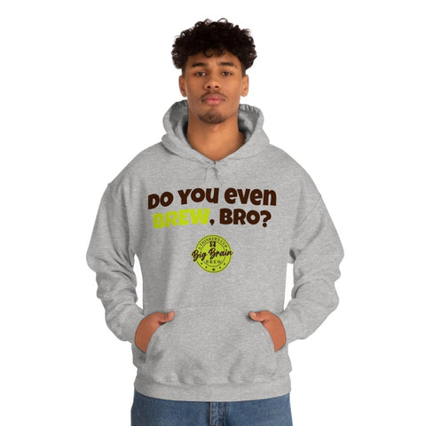 Do You Even BREW, Bro? Unisex Heavy Blend™ Hooded Sweatshirt - Big Brain Brew
