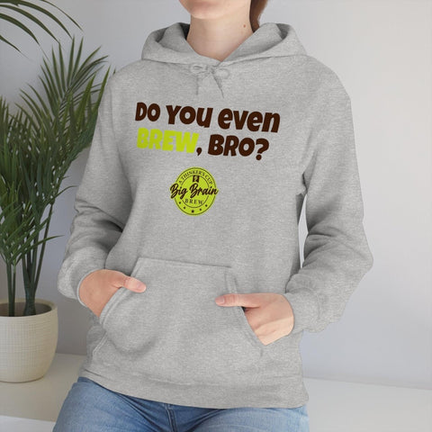 Do You Even BREW, Bro? Unisex Heavy Blend™ Hooded Sweatshirt - Big Brain Brew