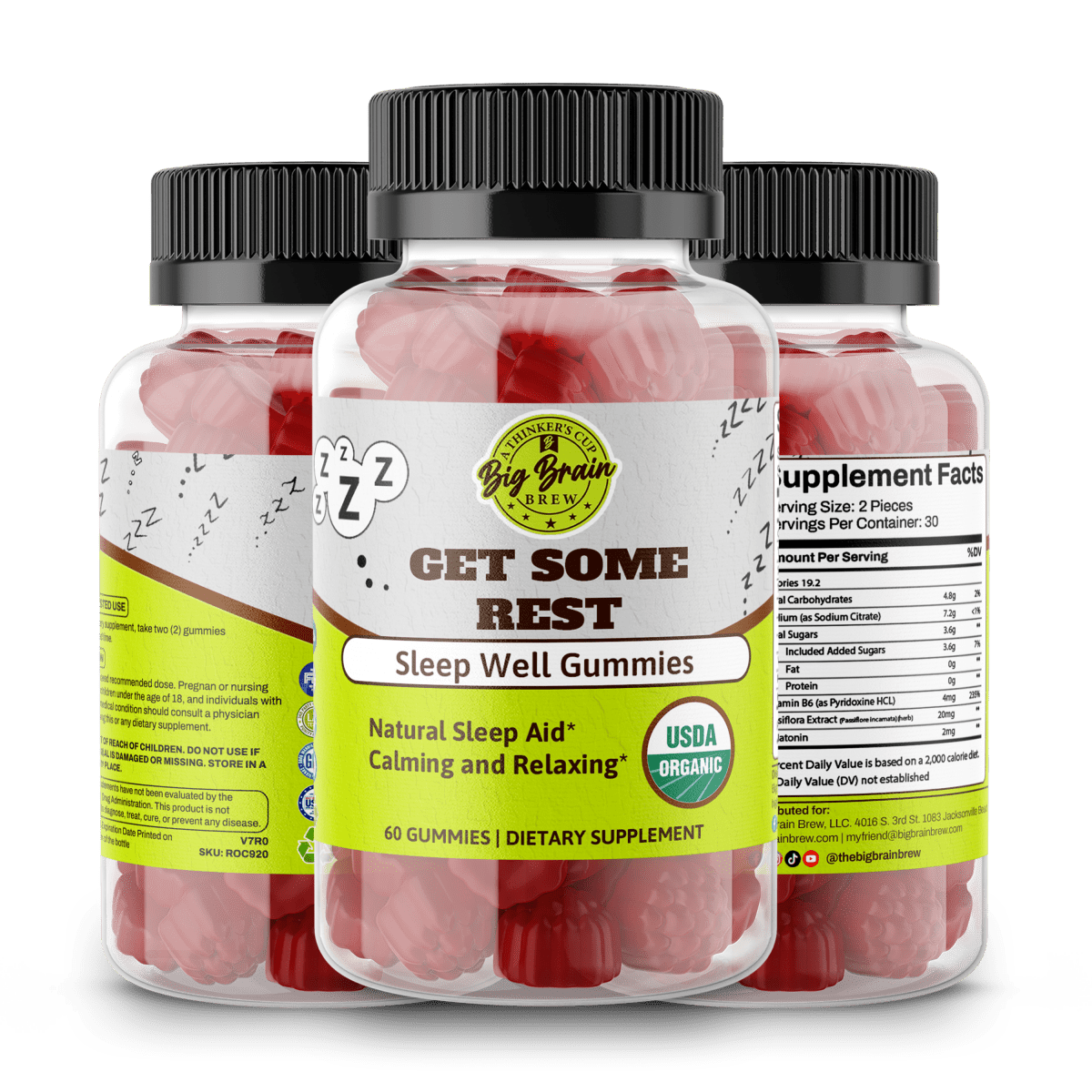 Get Some Rest (Sleep Well Gummies) - Big Brain Brew